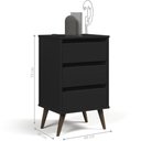 Ver imagem 2 de Mesa de Cabeceira Alecrim Retrô Preto