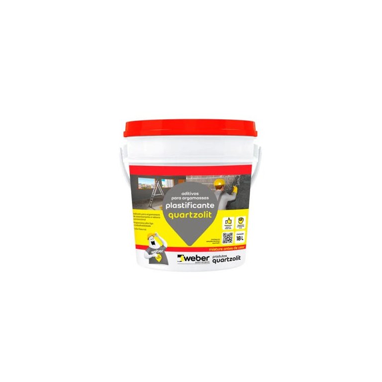 Plastificante para Argamassas e Reboco - Quartzolit 18L