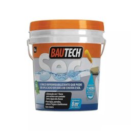 Impermeabilizante Seca Rápido em dias de chuva 12kg Bautech - 1