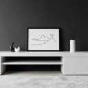 Ver imagem 2 de Quadro Minimalista Rio de Janeiro 45x34cm Mold Branca