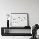 Ver imagem 1 de Quadro Minimalista Rio de Janeiro 45x34cm Mold Branca