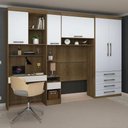 Ver imagem 1 de Guarda Roupa Solteiro Modulado Cp07 Delphi Avelã/branco L01 - Mpozenato