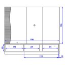 Ver imagem 5 de Painel Suspenso Tv 65 Pol 179 Cm Egeu Freijo Off White Matte Colibri