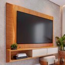 Ver imagem 2 de Painel Suspenso Tv 65 Pol 179 Cm Egeu Freijo Off White Matte Colibri