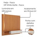 Ver imagem 6 de Painel Suspenso Tv 65 Pol 179 Cm Egeu Freijo Off White Matte Colibri