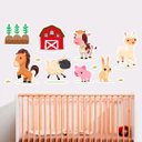 Ver imagem 2 de Adesivo Decorativo de Parede Infantil Fazendinha Fama Adesivos