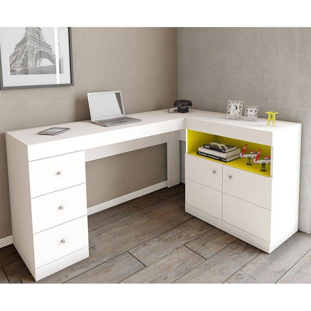 Mesa para Computador Byte Canto 2 Portas 3 Gavetas Caemmun é boa?