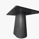 Ver imagem 2 de Mesa de Jantar Cone Retangular 120x80 Cm Tampo Ébano Base Ébano Ébano Personal Art Design