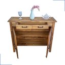 Ver imagem 6 de Balcão Buffet Cozinha Madeira Maciça Pinus Rustica 2 Portas Imbuia Aparador Sala Armário Organizador