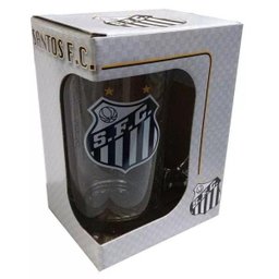Caneca de vidro cerveja chopp festa presente time 340ml Santos - 3 Caneca de vidro cerveja chopp festa presente time 340ml Santos - 3