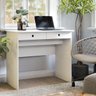 Escrivaninha Pratica 2 Gavetas Multiuso para Apartamento:branca - 2