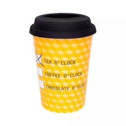 Copo de Cerâmica com Tampa de Silicone - Trip Chá - Oxford Daily - 2