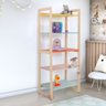 Estante Infantil Alta para Livros e Brinquedos Diversos 64x150cm Colorê - 1
