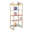 Ver imagem 2 de Estante Infantil Alta para Livros e Brinquedos Diversos 64x150cm Colorê