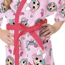 Ver imagem 2 de Roupão Infantil Aveludado Quimono Estampado Lol M - Lepper