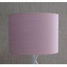 Abajur Base Madeira Branca e Cúpula Tecido Rosa Claro - 4