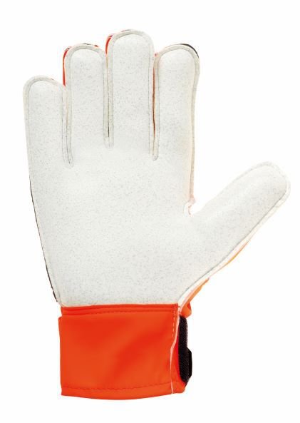 LUVA GOLEIRO UHLSPORT - PALMA SOCIETY STARTER RESIST - LARANJA/PRETO/BRANCO - 2