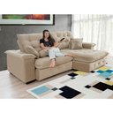 Ver imagem 2 de Sofá Coliseu 2.60m Retrátil e Reclinável Super Pillow - Bege