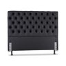 Cabeceira De Cama Box Casal 138cm Versalite Courino Facto Preto. - 1