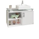 Ver imagem 2 de Gabinete De Banheiro 100% Mdf Braga 80 Cm Sobrepor - Mgm