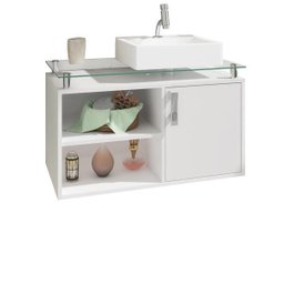 Gabinete De Banheiro 100% Mdf Braga 80 Cm Sobrepor - Mgm - 2 Gabinete De Banheiro 100% Mdf Braga 80 Cm Sobrepor - Mgm - 2