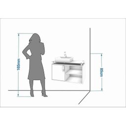 Gabinete De Banheiro 100% Mdf Braga 80 Cm Sobrepor - Mgm - 7 Gabinete De Banheiro 100% Mdf Braga 80 Cm Sobrepor - Mgm - 7