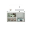 Ver imagem 3 de Gabinete De Banheiro 100% Mdf Braga 80 Cm Sobrepor - Mgm