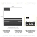 Ver imagem 4 de Armário de Cozinha Compacta 220cm com Rodapé Veneza Multimóveis V2109 Preto/Branco