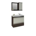 Ver imagem 2 de Gabinete de Banheiro 100% Mdf Grecia 65 Cm com Espelho - Mgm