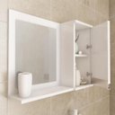Ver imagem 4 de Gabinete de Banheiro 100% Mdf Grecia 65 Cm com Espelho - Mgm