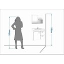 Ver imagem 3 de Gabinete Hortência Toucador de Banheiro C/ Cuba e Espelheira Amêndoa e Off White MGM Móveis