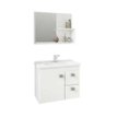 Ver imagem 4 de Gabinete Hortência Toucador de Banheiro C/ Cuba e Espelheira Branco MGM Móveis