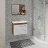 Gabinete De Banheiro 100% Mdf Hortencia 55 Cm Com Espelho - Mgm - 1