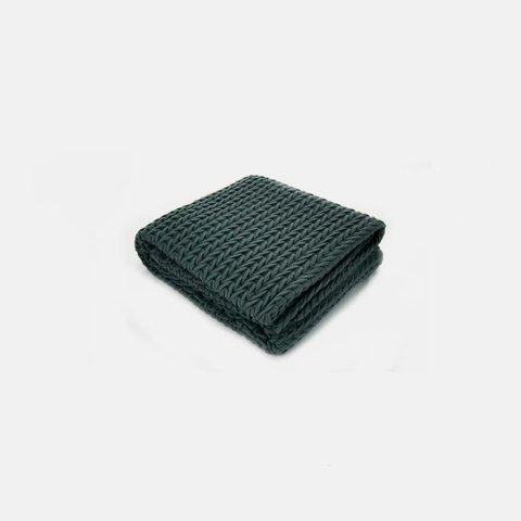 Peseira de Tricot Cinza Neville - Chumbo Blue Gardenia