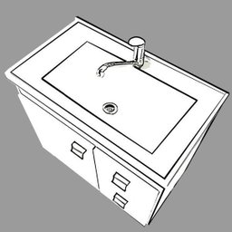 Gabinete Hortência Toucador de Banheiro C/ Cuba e Espelheira Branco e Café MGM Móveis - 10