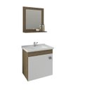 Ver imagem 2 de Gabinete de Banheiro 100% Mdf Iris 44 Cm com Espelho - Mgm