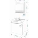 Ver mais imagens de Gabinete De Banheiro 100% Mdf Iris 44 Cm Com Espelho - Mgm