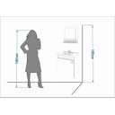 Ver mais imagens de Gabinete De Banheiro 100% Mdf Iris 44 Cm Com Espelho - Mgm