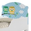 Ver imagem 5 de Cama Infantil Corujinhas com Colchão MDF Branco Cambel Móveis