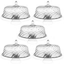 Ver imagem 2 de Kit 5 Porta Bolos Glassy Crippa Boleira com Cúpula Transparente Suporte para Doces Padaria Hotel