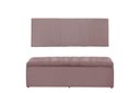 Ver imagem 1 de Kit Cabeceira e Calçadeira Vitoria 100 cm Suede Rosê