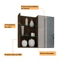Ver imagem 5 de Armario para Banheiro com Espelho 60cm Jasmim MGM Café