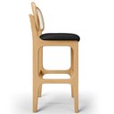 Ver imagem 2 de Kit 02 Banquetas Altas para Cozinha Bancada Sala Tela Betta Fixa L02 Couríssimo Preto - Lyam