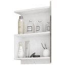 Ver imagem 3 de Espelheira para Banheiro 100% Mdf Lis 80 Cm Branco - Mgm