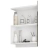 Espelheira para Banheiro 100% Mdf Lis 80 Cm Branco - Mgm - 3