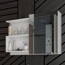 Ver imagem 1 de Espelheira para Banheiro 100% Mdf Lis 80 Cm Branco - Mgm