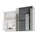 Ver imagem 2 de Espelheira para Banheiro 100% Mdf Lis 80 Cm Branco - Mgm