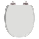 Ver imagem 1 de Assento Sanitario Poliester com Amortecedor Massima Cinza Platina para Vaso Incepa