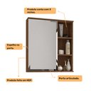 Ver imagem 5 de Espelheira para Banheiro 100% MDF Treviso 56 Cm Amendoa - Mgm
