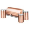 Jogo Porta Pães + 3 Potes Multiuso Rose Gold Berlinger Haus - 1